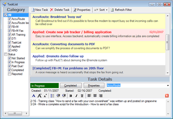 Task Reporter screenshot